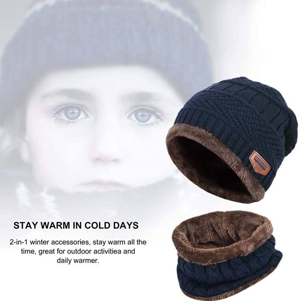 Ensemble Bonnet et Écharpe Hiver pour Enfants