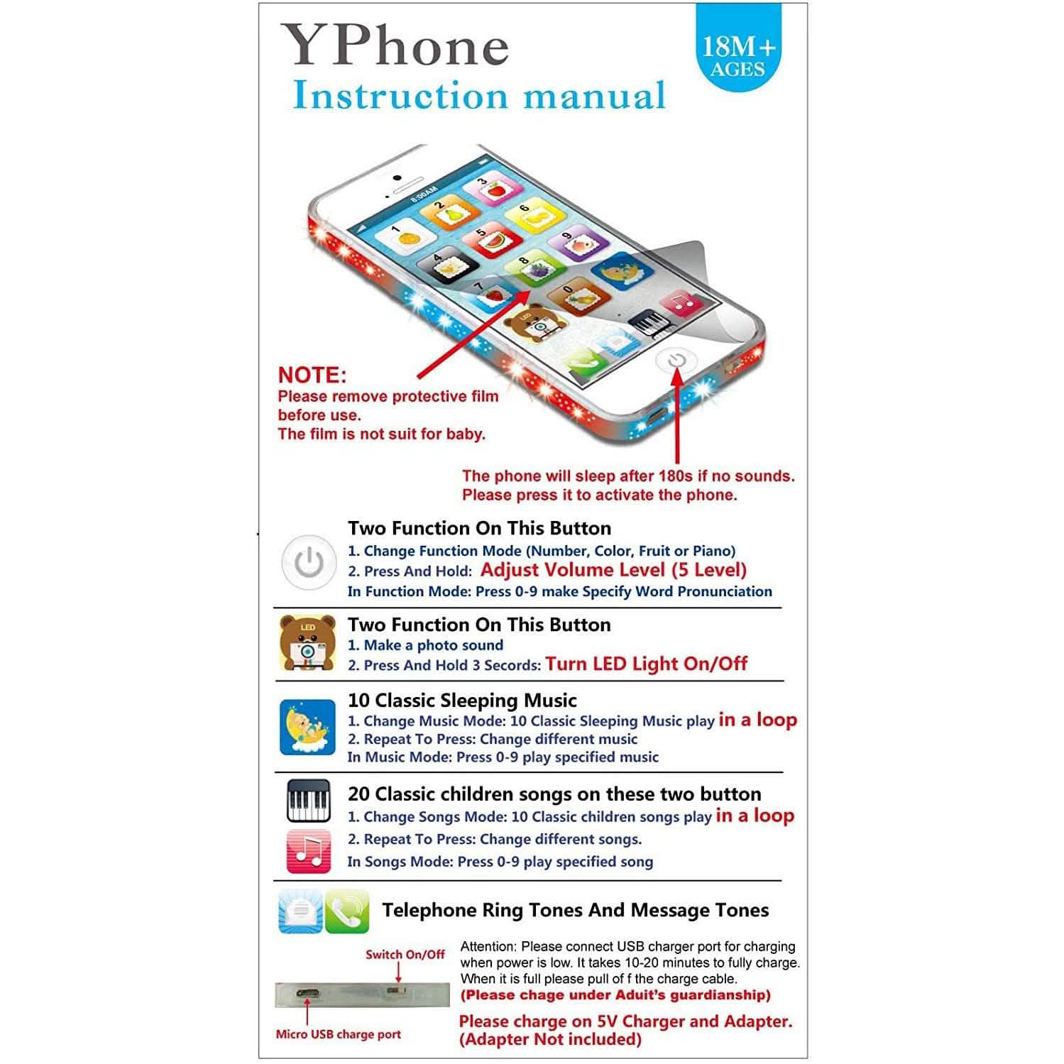Téléphone portable interactif pour enfant