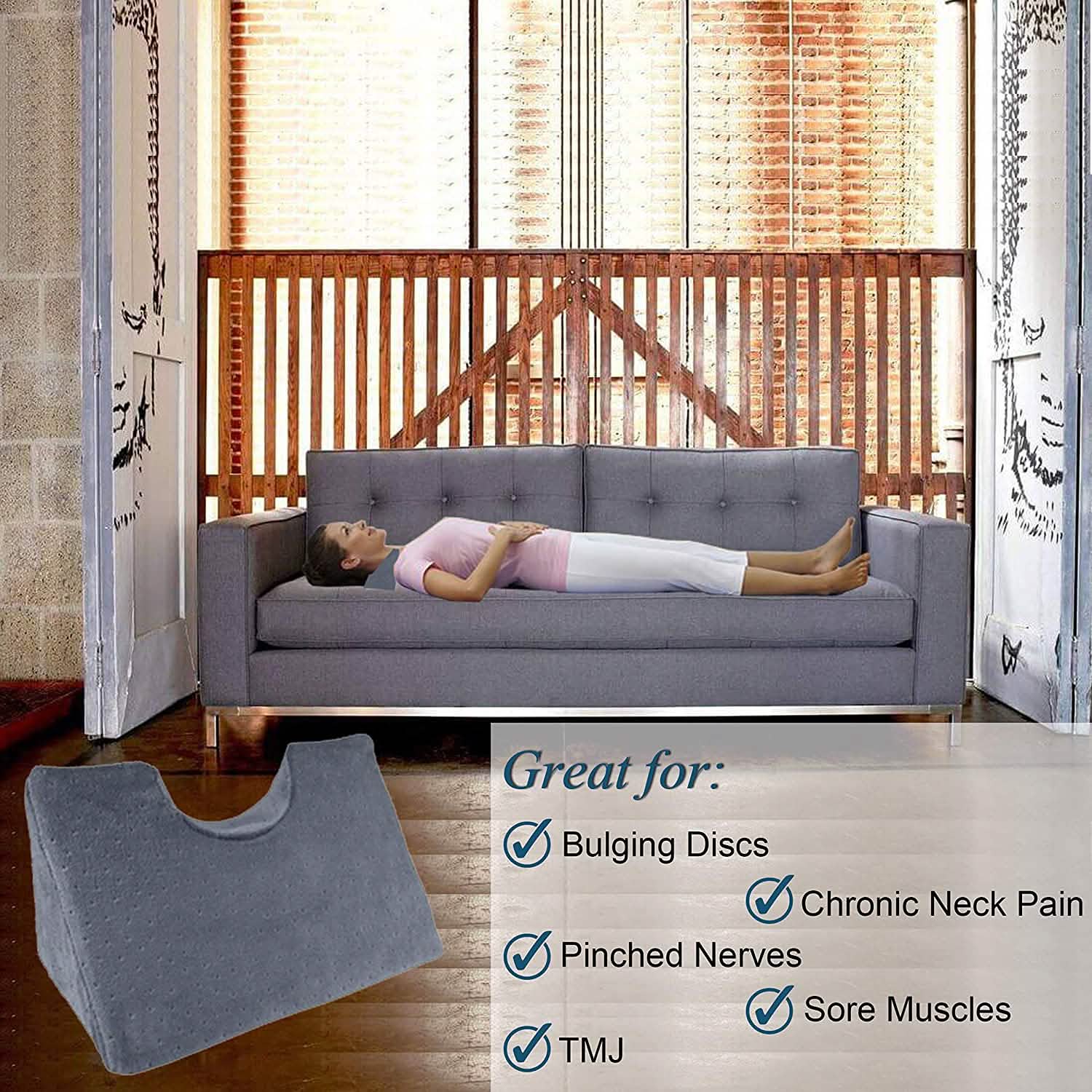 Oreiller de Traction Cervicale Chiropratique pour le Cou
