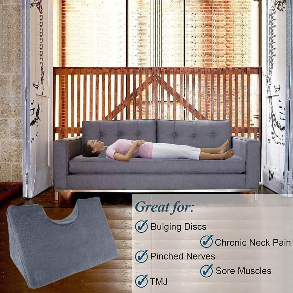Oreiller compensé de traction cervicale chiropratique pour le cou