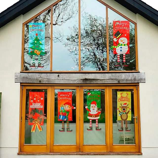 Décoration de porte de Noël à suspendre
