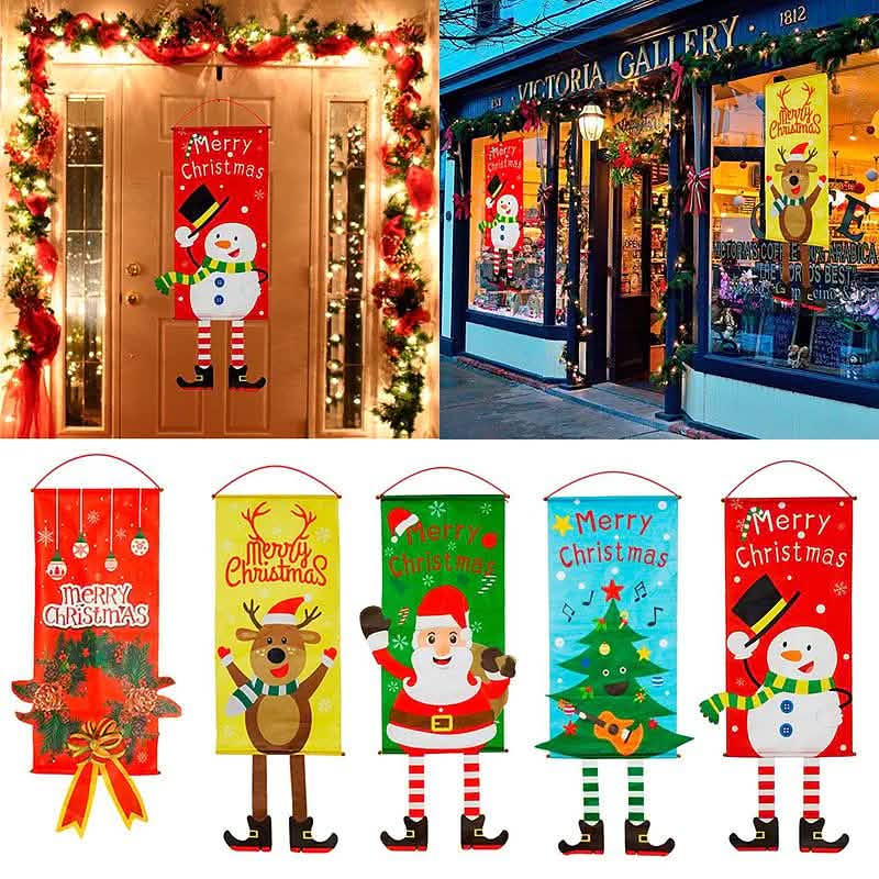 Décoration de porte de Noël à suspendre