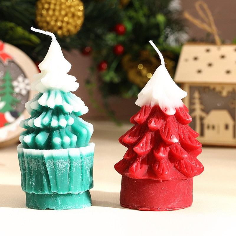 Bougies pommes de pin de Noël Bougies pommes de pin Bougies en forme de sapin de Noël Bougies parfumées de Noël Décoration de Noël Bougie parfumée pour sapin de Noël Cadeaux créatifs pour la maison