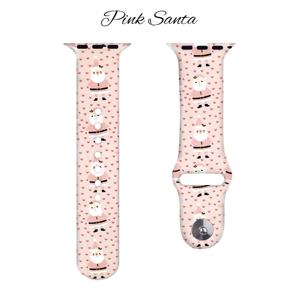 Bracelets de Noël en silicone pour Apple Watch