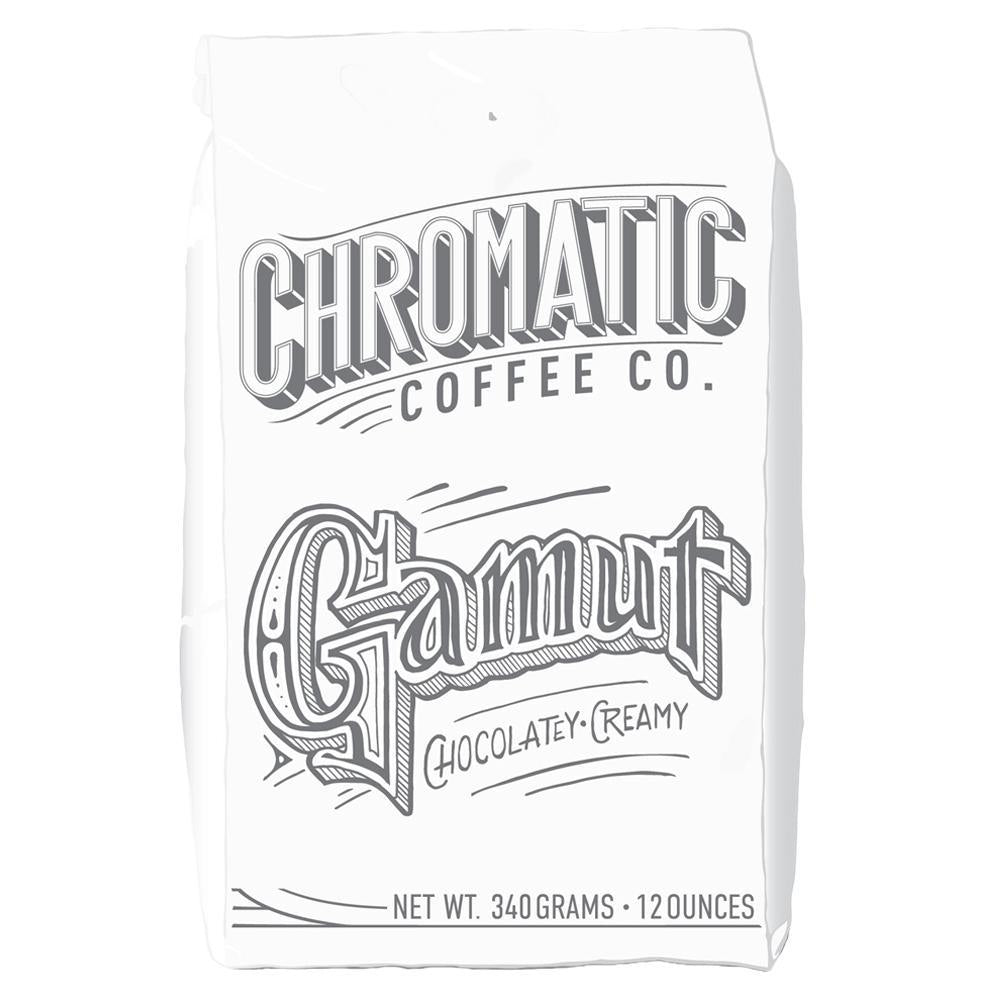 Chromatic Coffee - Grains de café espresso torréfiés moyennement « Gamut » (340 g)