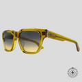 Lunettes de soleil Chrome Hearts Box Officer jaunes Malt