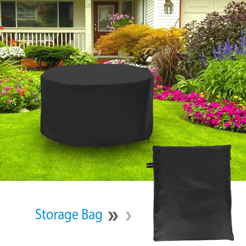Housse de protection ronde pour mobilier de jardin