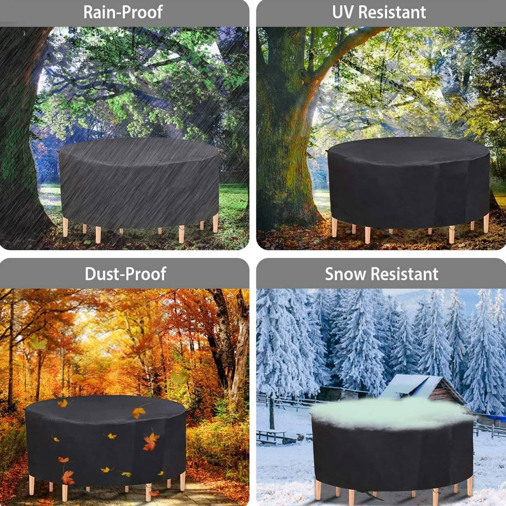 Housse de protection ronde pour mobilier de jardin
