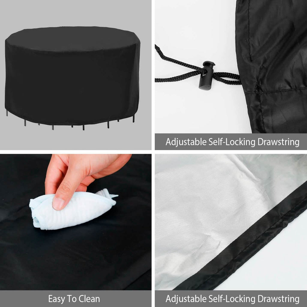 Housse de protection ronde pour mobilier de jardin
