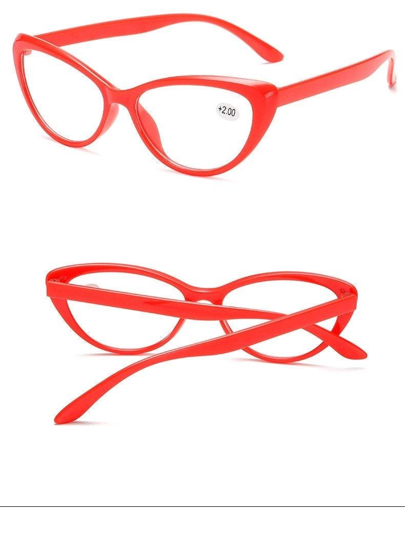 Lunettes de lecture œil de chat classiques Protection des yeux Lunettes d'ordinateur et monture élégante Hommes Femmes Presbytie Dioptrie +1.0+1.5+2.0+2.5+3.0+3.5+4.0