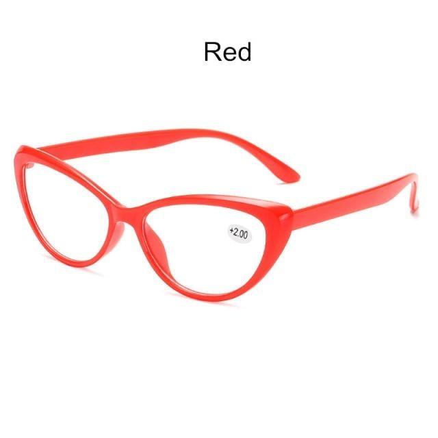 Lunettes de lecture œil de chat classiques Protection des yeux Lunettes d'ordinateur et monture élégante Hommes Femmes Presbytie Dioptrie +1.0+1.5+2.0+2.5+3.0+3.5+4.0