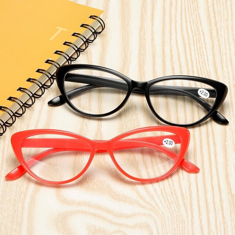 Lunettes de lecture œil de chat classiques Protection des yeux Lunettes d'ordinateur et monture élégante Hommes Femmes Presbytie Dioptrie +1.0+1.5+2.0+2.5+3.0+3.5+4.0