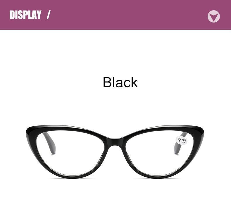 Lunettes de lecture œil de chat classiques Protection des yeux Lunettes d'ordinateur et monture élégante Hommes Femmes Presbytie Dioptrie +1.0+1.5+2.0+2.5+3.0+3.5+4.0