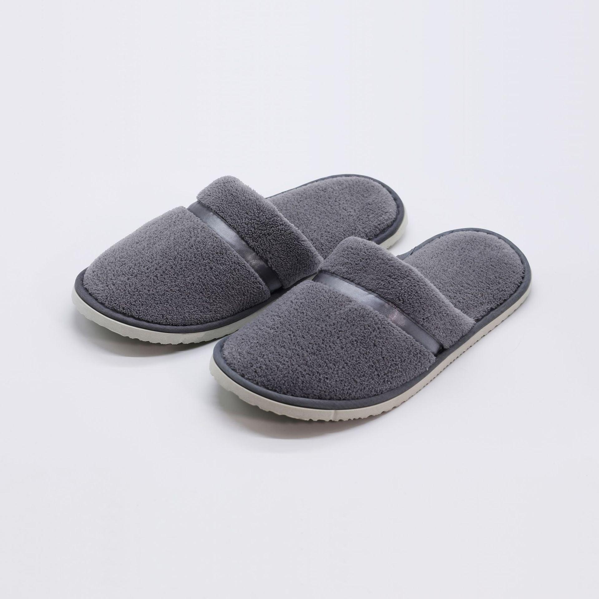 Pantoufles confortables classiques en peluche étoiles épaississantes antidérapantes pour chambre d'hôtel, pantoufles de maison pour femmes, pantoufles de chambre pour femmes, chaudes, douces, unisexe, pour intérieur et extérieur