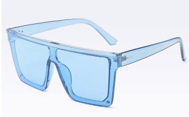 Lunettes de soleil classiques noires grandes pour hommes et femmes, nouveau design tendance, miroir rose carré, lunettes de soleil oversize carrées pour femmes et hommes