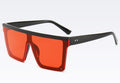 Lunettes de soleil classiques noires grandes pour hommes et femmes, nouveau design tendance, miroir rose carré, lunettes de soleil oversize carrées pour femmes et hommes