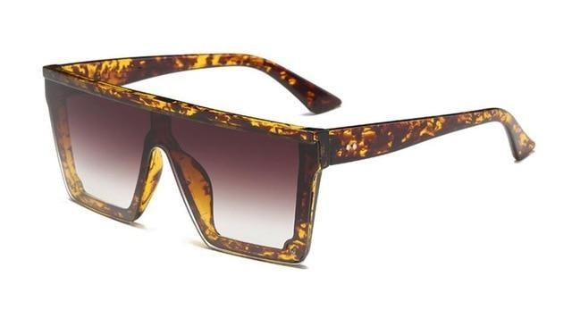 Lunettes de soleil classiques noires grandes pour hommes et femmes, nouveau design tendance, miroir rose carré, lunettes de soleil oversize carrées pour femmes et hommes