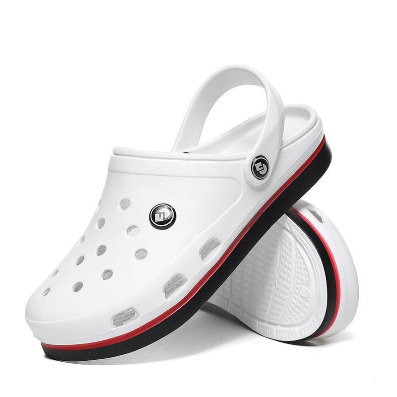 Sabots Classiques pour Hommes Chaussons à Semelle Souple Sabots de Plage Tendance Sandales pour Hommes Confortables Respirantes à Lanière Cheville Antidérapantes Chaussures d'Eau Décontractées Sandales de Douche de Plage Chaussons d'Été