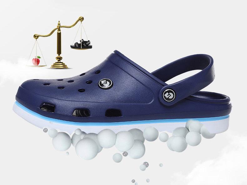 Sabots Classiques pour Hommes Chaussons à Semelle Souple Sabots de Plage Tendance Sandales pour Hommes Confortables Respirantes à Lanière Cheville Antidérapantes Chaussures d'Eau Décontractées Sandales de Douche de Plage Chaussons d'Été