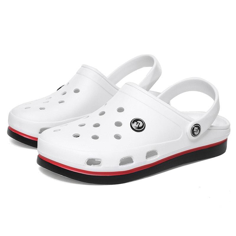 Sabots Classiques pour Hommes Chaussons à Semelle Souple Sabots de Plage Tendance Sandales pour Hommes Confortables Respirantes à Lanière Cheville Antidérapantes Chaussures d'Eau Décontractées Sandales de Douche de Plage Chaussons d'Été