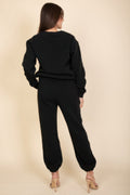 Pull en polaire col rond classique