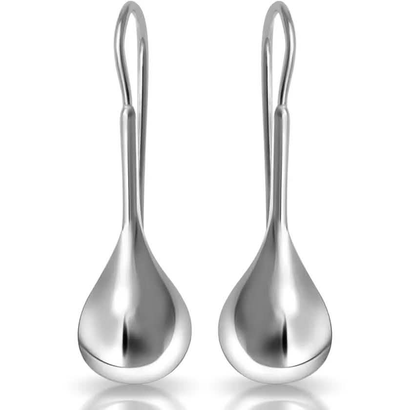 Boucles d'oreilles pendantes classiques en argent sterling