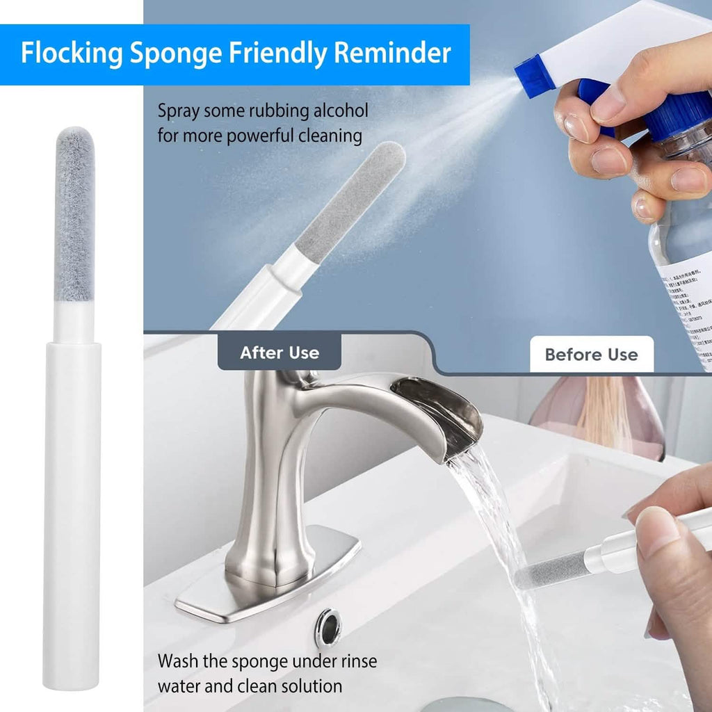 Kit de Nettoyage pour AirPods, Boîtier de Charge, Appareil Photo, Stylo de Nettoyage pour Téléphone, Brosse Anti-Peluche Longue et Courte