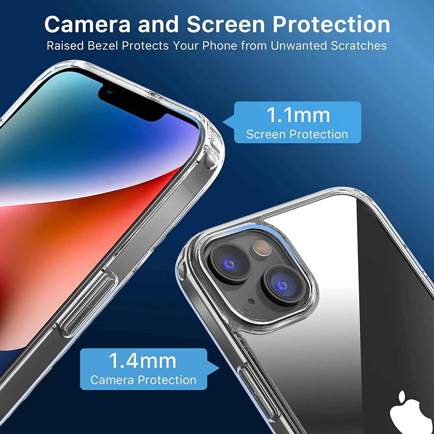 Coque Transparente pour iPhone 14 Étui 6.1 pouces