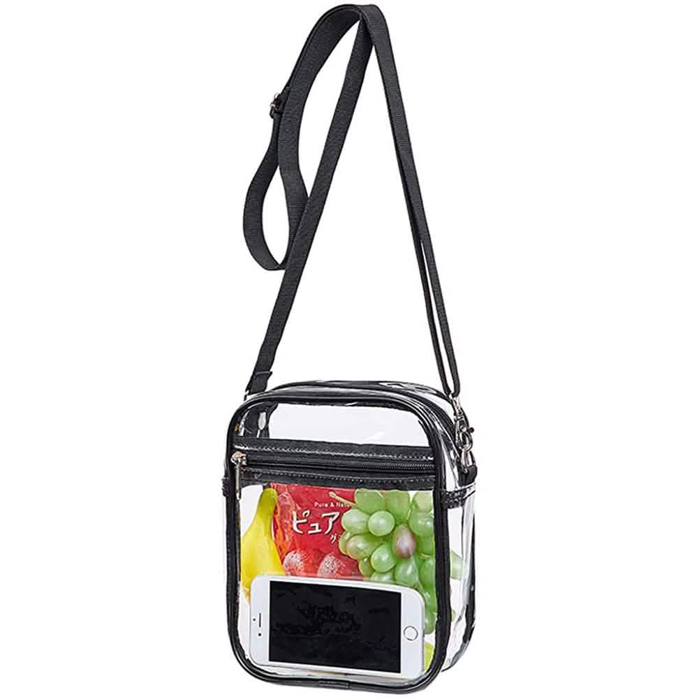 Sac bandoulière transparent