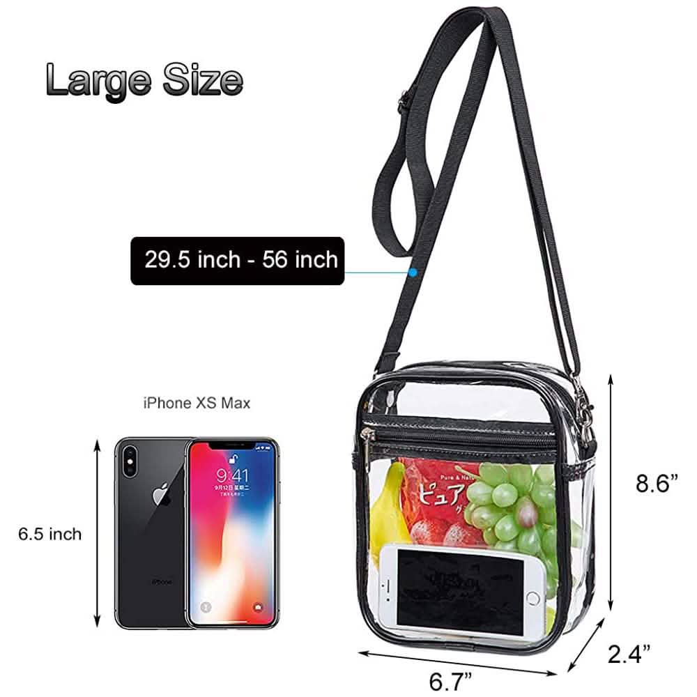 Sac bandoulière transparent