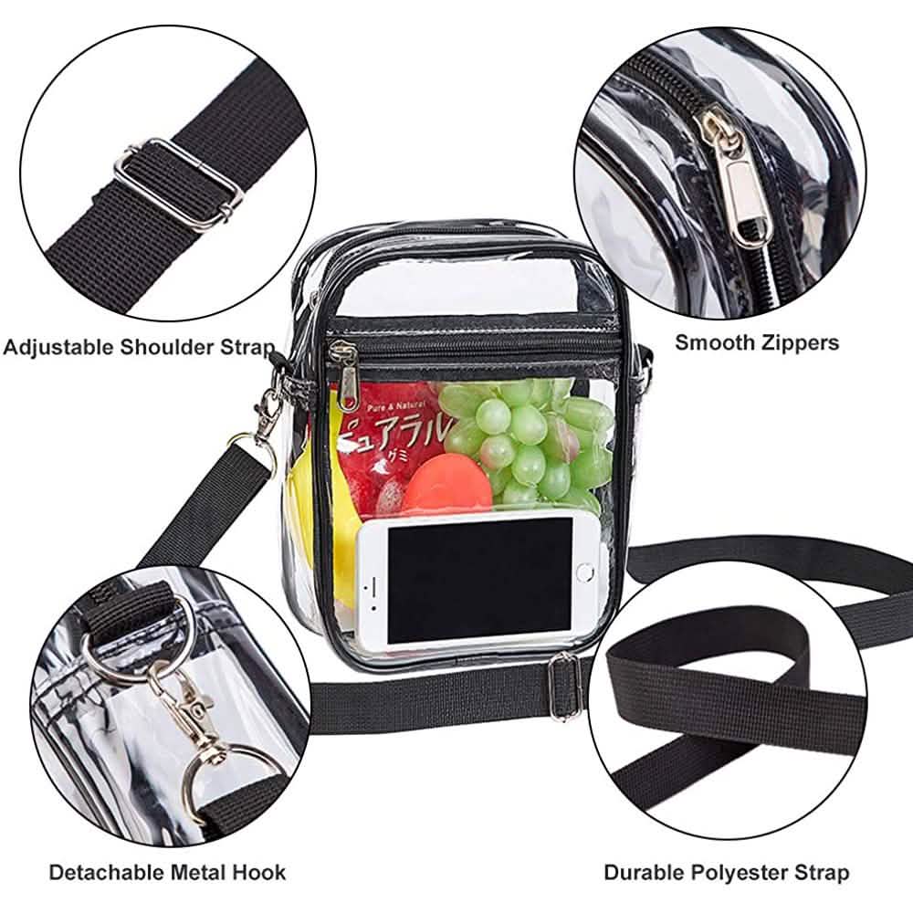 Sac bandoulière transparent