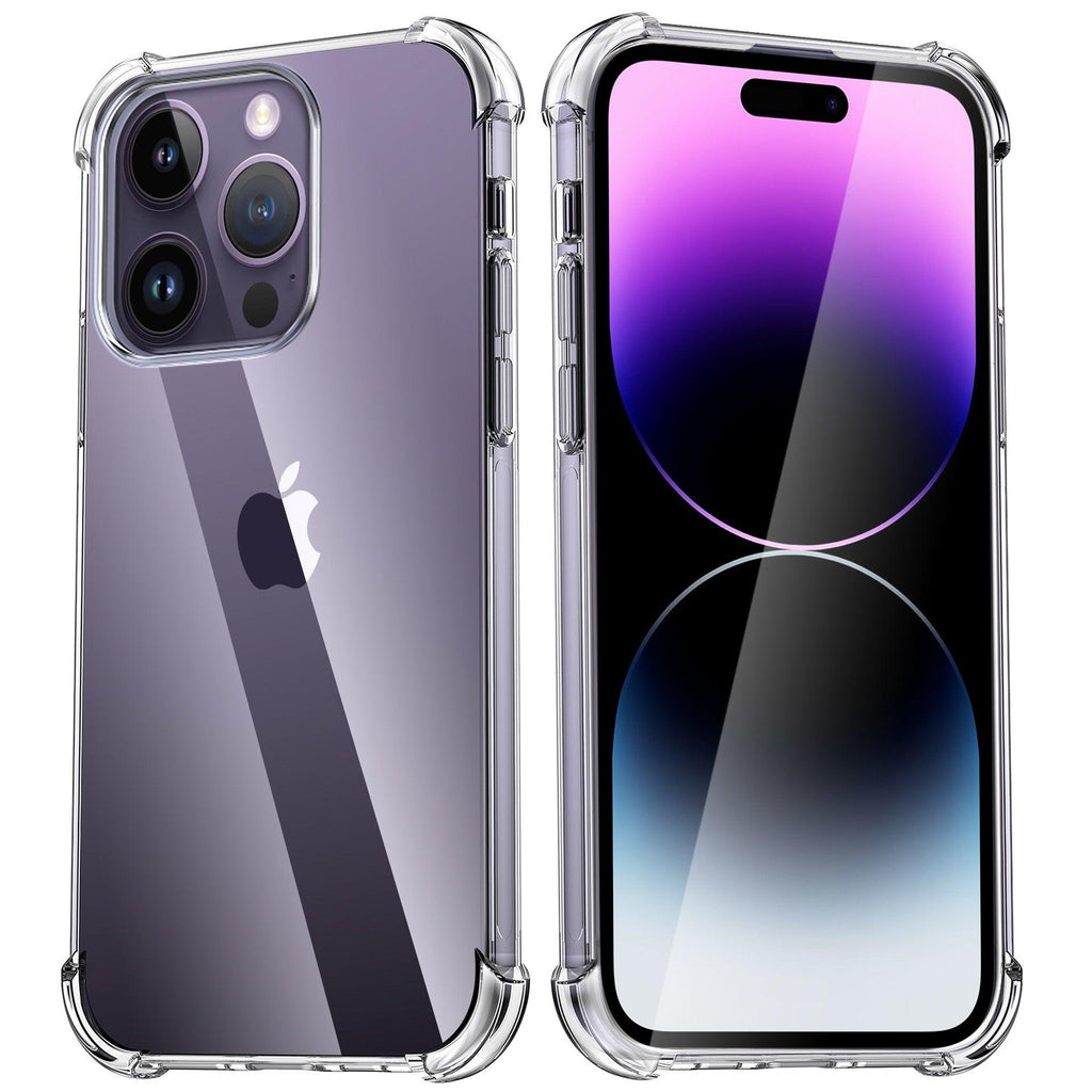 Coque de téléphone transparente antichoc pour iPhone 14 13 12 11 Pro Max X XR XS Max Coque de protection d'objectif pour iPhone 11 12 13 14 Pro Coque arrière de protection antichoc non jaunissante pour iPhone