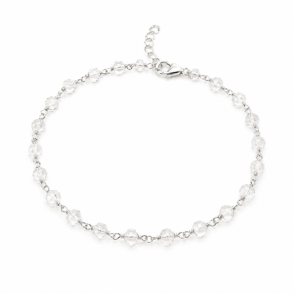 Bracelet en quartz serti de fil