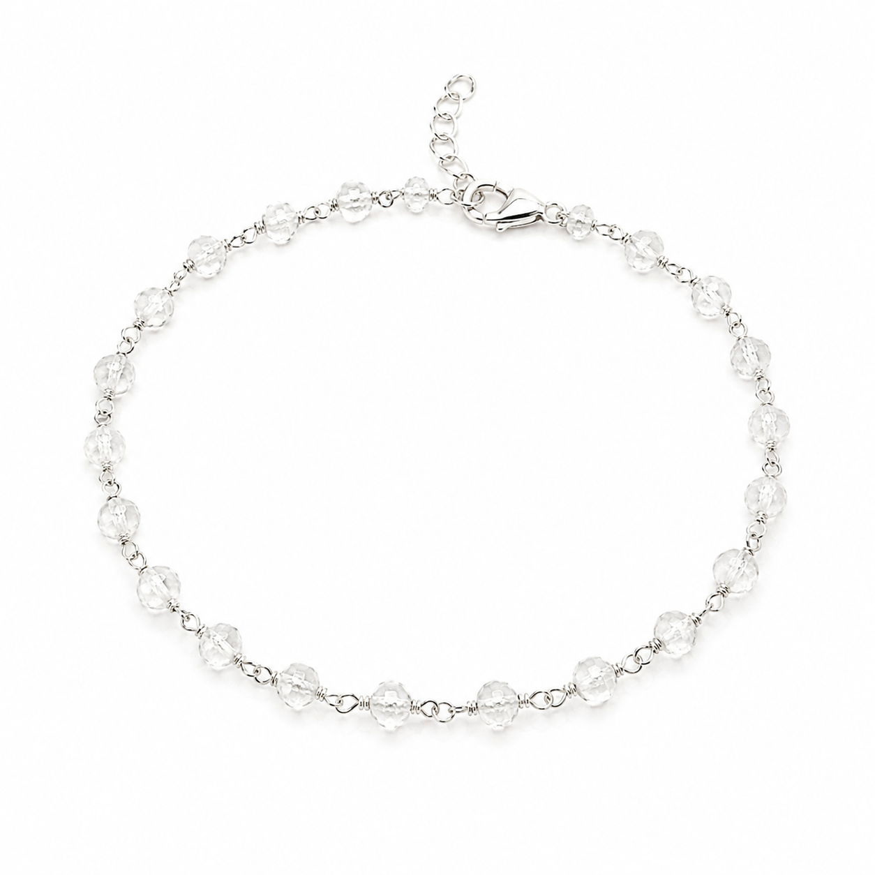 Bracelet en quartz serti de fil