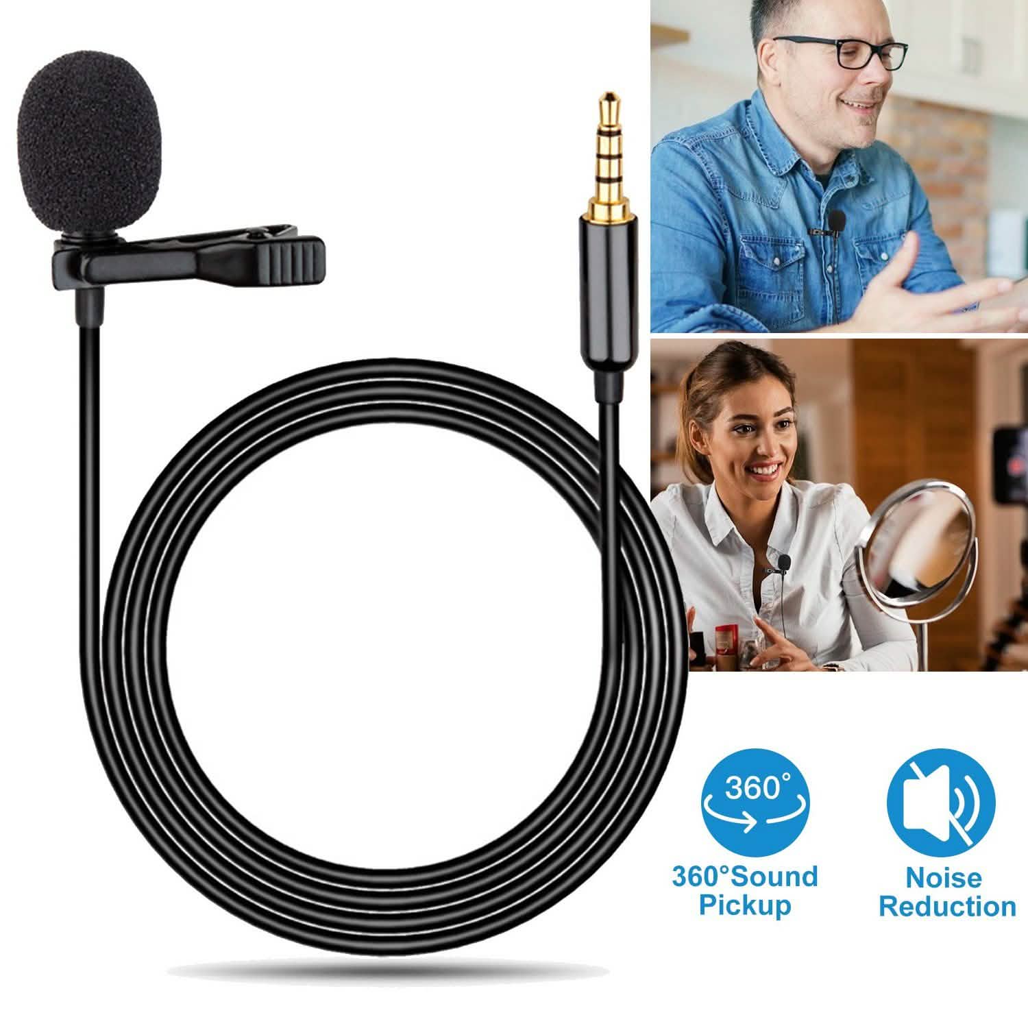 Microphone-cravate mains libres à clip