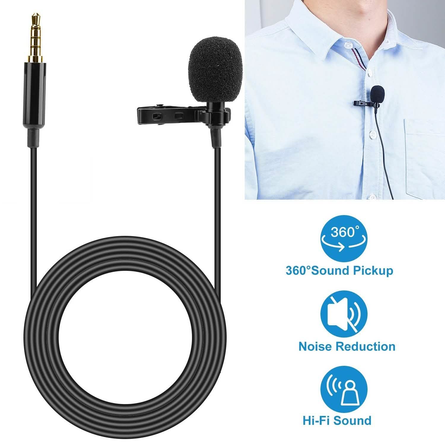 Microphone-cravate mains libres à clip