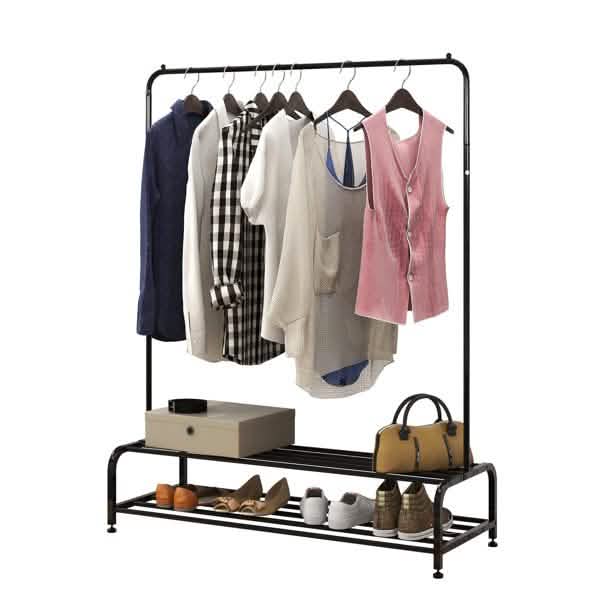 Portant à Vêtements avec Étagères