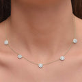 Collier ras-du-cou Fleurs en grappe