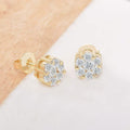 Boucles d'oreilles clous Fleur en grappe