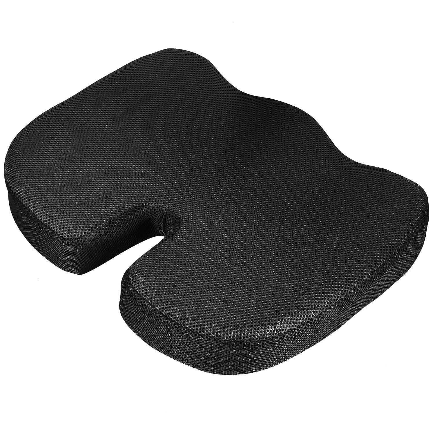 Coussin d'assise orthopédique en mousse à mémoire de forme pour coccyx