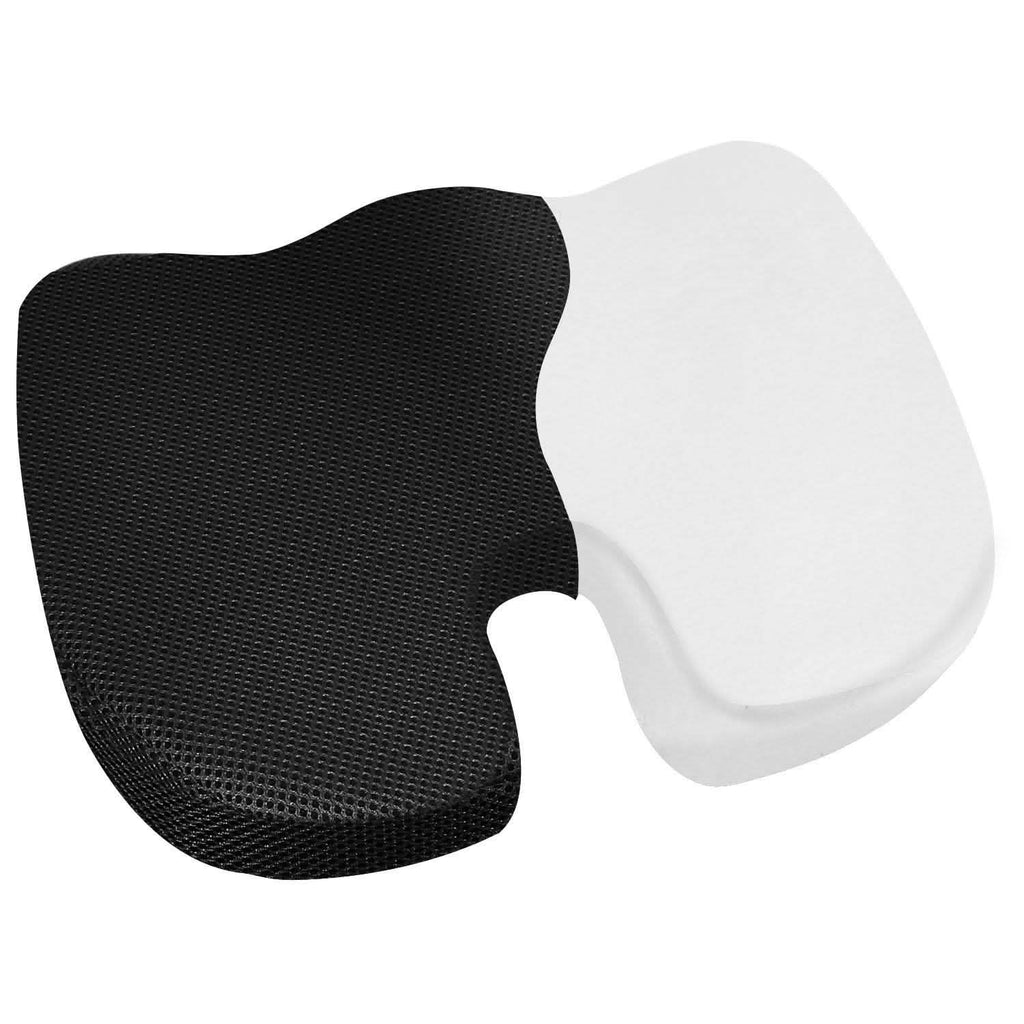 Coussin d'assise orthopédique en mousse à mémoire de forme pour coccyx