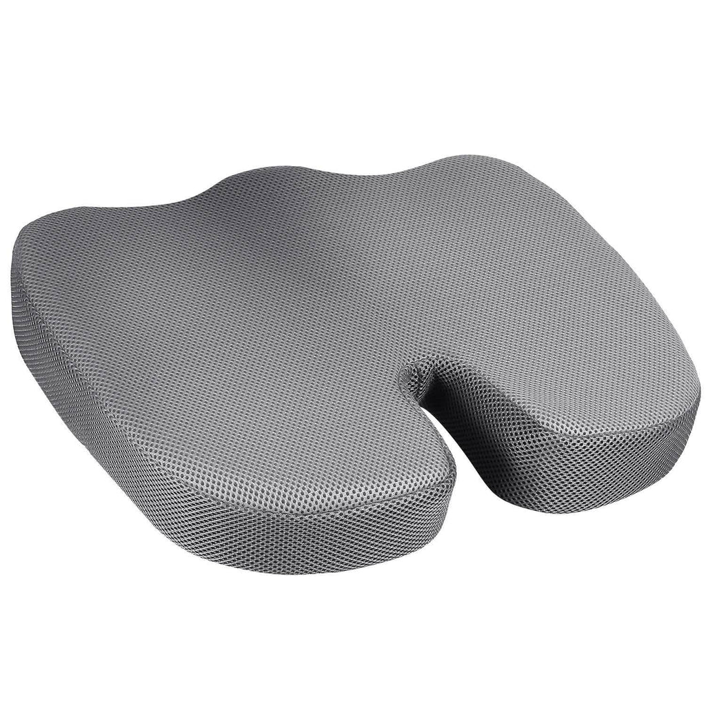 Coussin d'assise orthopédique en mousse à mémoire de forme pour coccyx