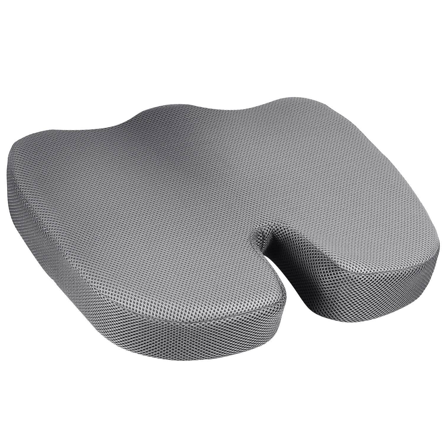 Coussin d'assise orthopédique en mousse à mémoire de forme pour coccyx