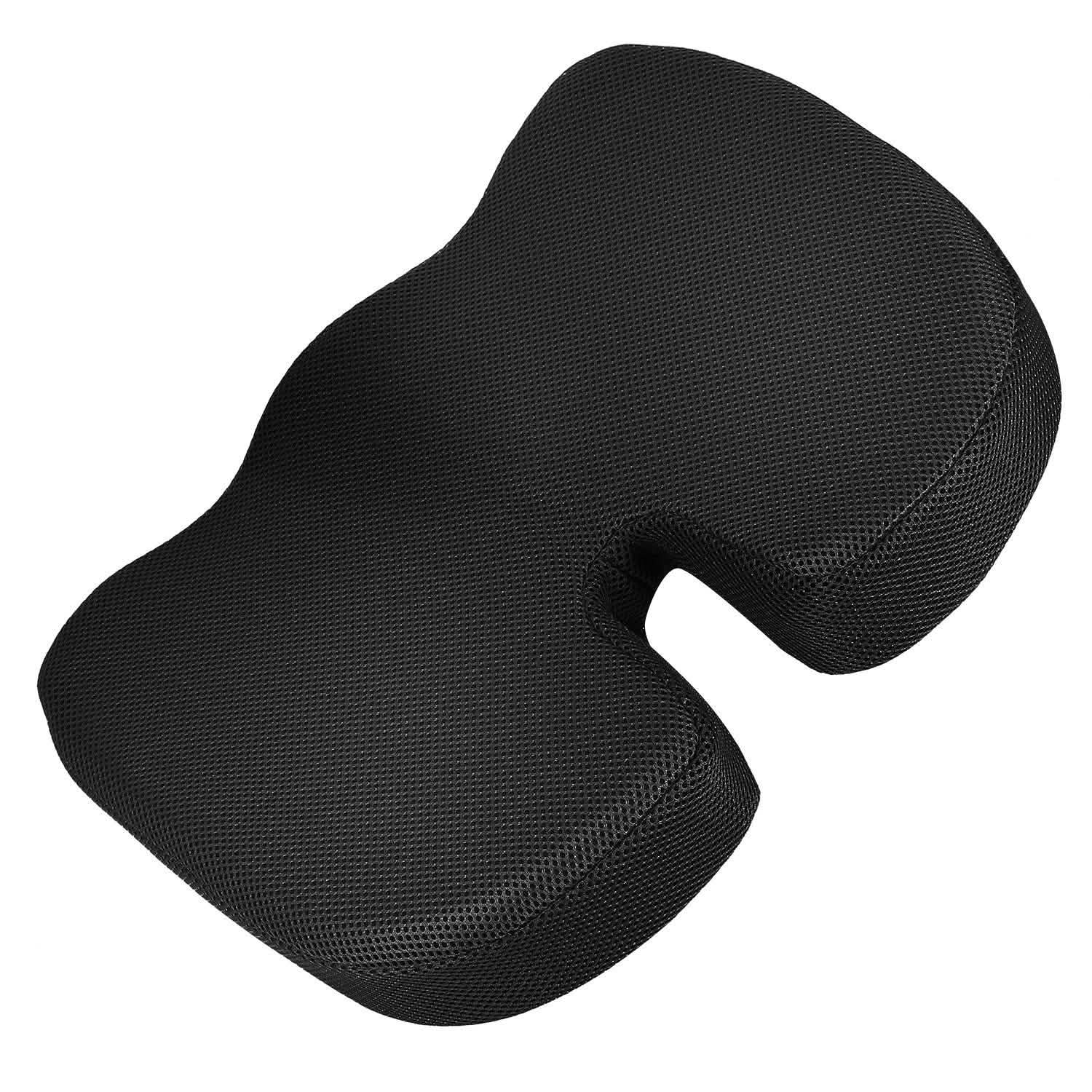 Coussin d'assise orthopédique en mousse à mémoire de forme pour coccyx