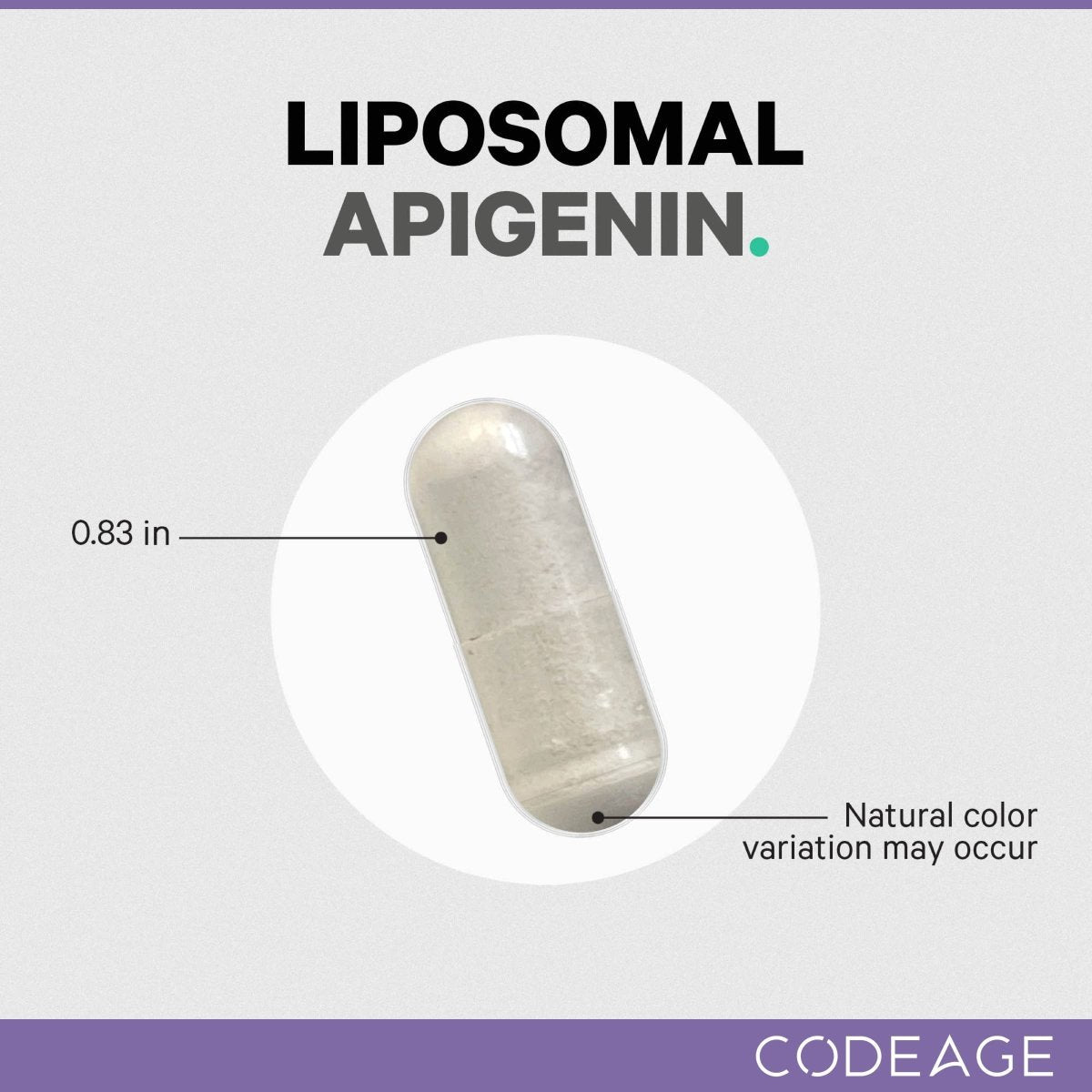 Codeage - Apigénine Liposomale 50 mg - 90 Gélules