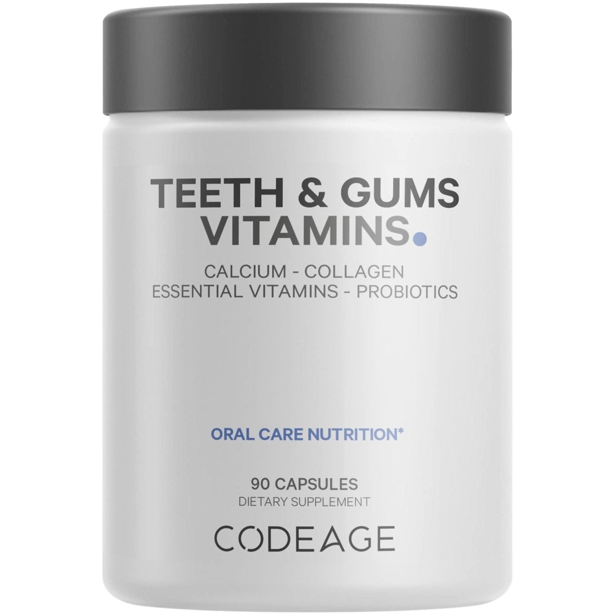 Codeage - Vitamines Dents & Gencives + Probiotiques Buccaux Complément Soin Bouche - 90 Capsules