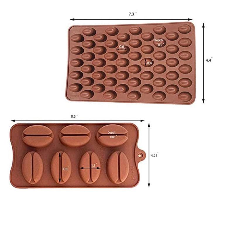 Moule à café en grains, moule à chocolat, mini bonbons, moule à glaçons, moule à pâtisserie, décoration de gâteaux, moule à gâteaux en grains de café, moule à savon, moule à fondant, pudding, gelée, chocolat