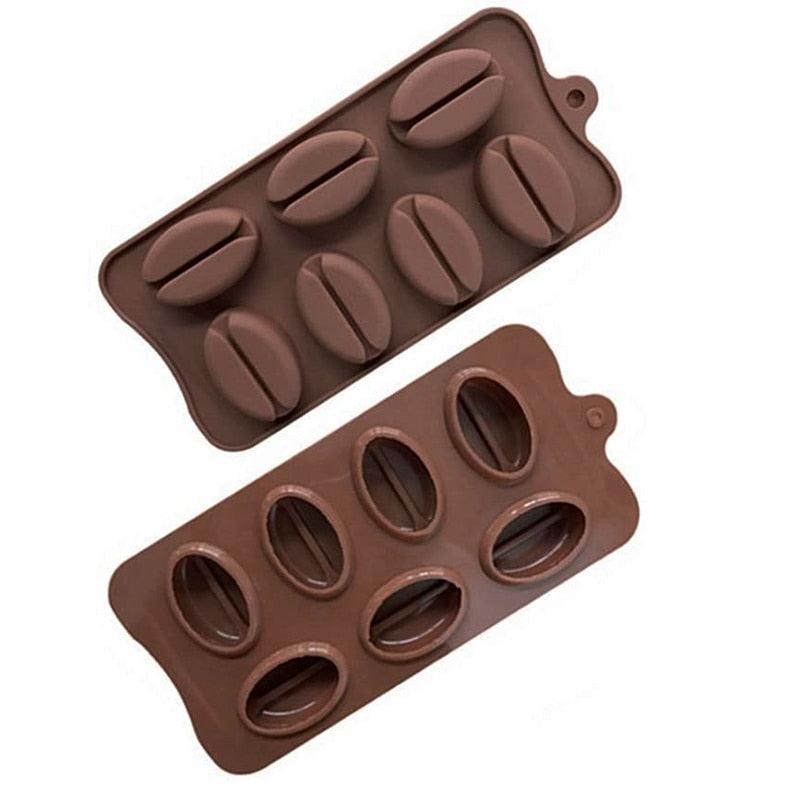 Moule à café en grains, moule à chocolat, mini bonbons, moule à glaçons, moule à pâtisserie, décoration de gâteaux, moule à gâteaux en grains de café, moule à savon, moule à fondant, pudding, gelée, chocolat