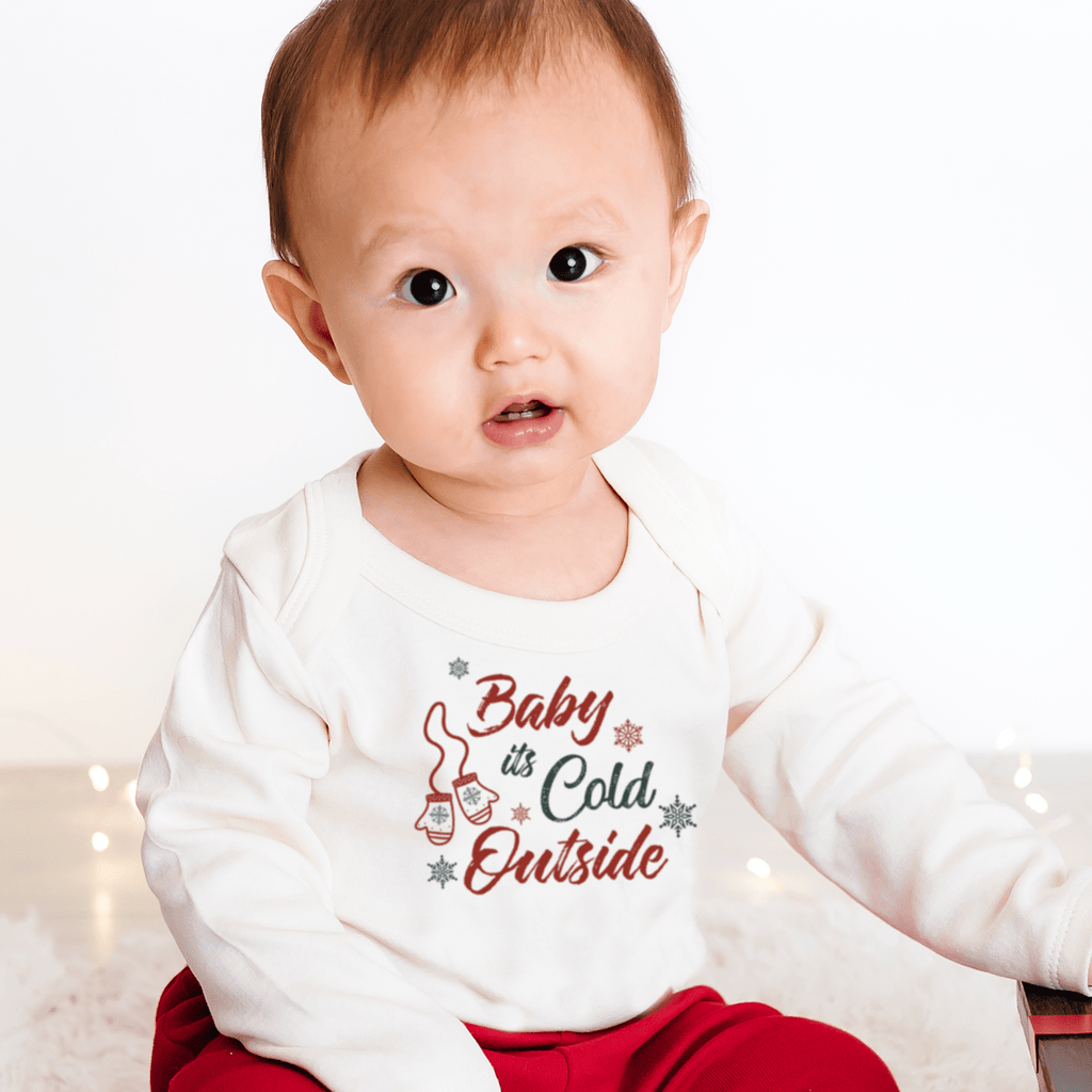 body à manches longues avec motif | bébé il fait froid dehors