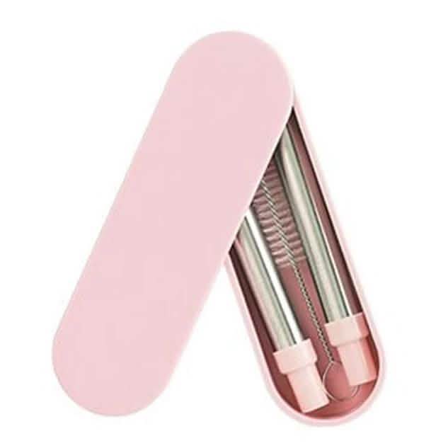 Paille télescopique réutilisable et pliable